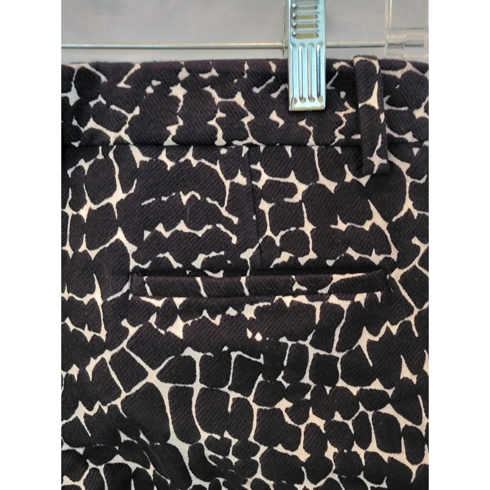 Tomorrowland Collection Black White Abstract Print Slim Side Zip Pants Size 34 - Picture 5 of 9